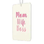 Mama Ehefrau Chef pink weiß benutzerdefinierte Skr Autolufterfrischer (Links)