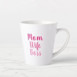 Mama Ehefrau Chef pink weiß benutzerdefinierte Skr Milchtasse