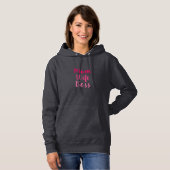 Mama Ehefrau Chef rosa benutzerdefinierte Pinselsk Hoodie (Vorne ganz)