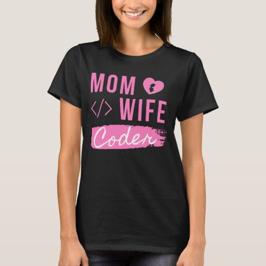 MAMA EHEFRAU CODER - CODER-MAMA T-Shirt (Vorderseite)