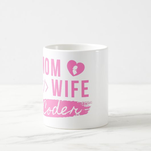 MAMA EHEFRAU CODER - CODER MAMA T - SHIRT KAFFEETASSE (Mittel)