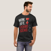 Mama Ehefrau Euchre Legend Euchre Player Poker Euc T-Shirt (Vorne ganz)