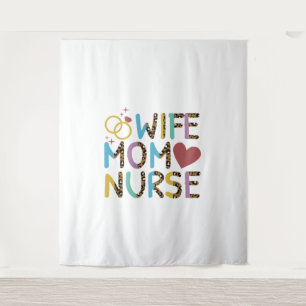 Mama Ehefrau Liebe Wandteppich