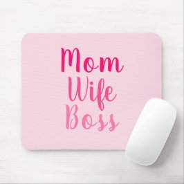Mama-Ehefrau rosa benutzerdefinierte Skript stilvo Mousepad