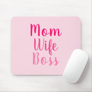 Mama-Ehefrau rosa benutzerdefinierte Skript stilvo Mousepad