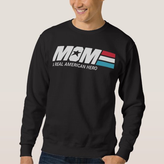 Mama ein echter amerikanischer Held Sweatshirt (Vorderseite)