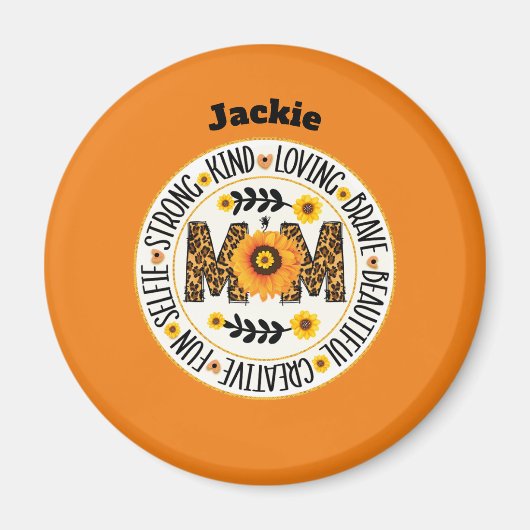 Mama: Ein Garten mit Kraft und Liebe Magnet (Vorne)