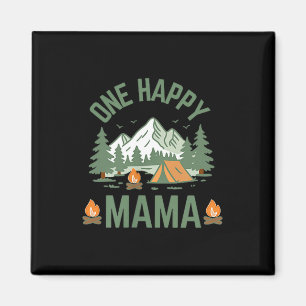 Mama ein glücklicher Camper 1. Geburtstag Camping Magnet