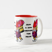 MAMA EIN SCHEFFEL UND EINE PECK-Tasse Zweifarbige Tasse (VorderseiteRechts)