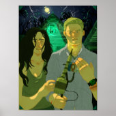 Mama eine Biogefährdung hinter dir Poster (Vorne)