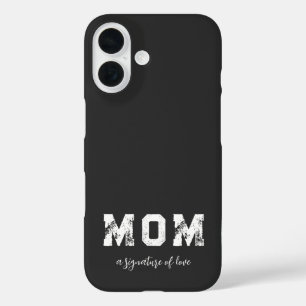 Mama - Eine Signatur der Liebe Moderner Luxus Schw iPhone 16 Hülle