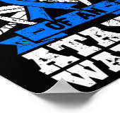 Mama einer Ataxie-Krieger-Bewusstsein Ribbon-Dysta Poster (Ecke)