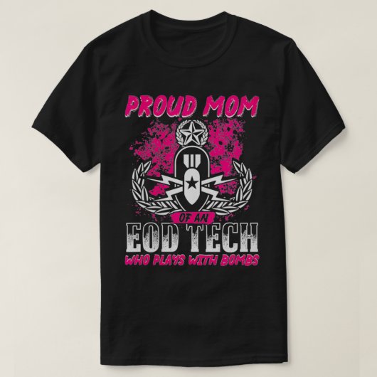 Mama einer EOD-Eplosive Ordnance Dispo T-Shirt (Design vorne)