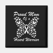 Mama einer Herzkrankheit Magnet (Vorne)