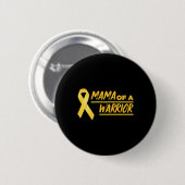 Mama einer kriegerischen Mama Kindheitskrebs Button (Vorne & Hinten)