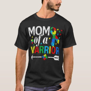 Mama einer Mama von Autismus im Krieg Liebe Autism T-Shirt