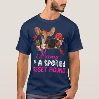 Mama einer verdorbenen Basset-Hund Niedliche Krawa T-Shirt