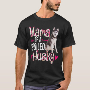 Mama einer verwöhnten, glücklichen Mutter-Tag-Flor T-Shirt