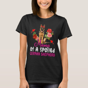 Mama einer verwöhnten Niedlichen Hundehirdin-Krawa T-Shirt