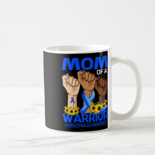 Mama einer Warrior Hydrocephalus Awareness Sonnenb Kaffeetasse (Rechts)
