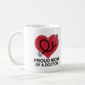 Mama eines Doktors Heart Gift Kaffeetasse (Links)