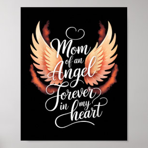 Mama eines Engel-Mütter-Tags Himmel Engel Säugling Poster