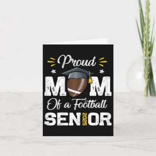 Mama eines Footll Senior 2025 Cl von 2025 Gradu Karte