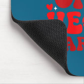 Mama eines Herz-Kriegers CHD-Bewusstsein Herzkrank Mousepad (Ecke)