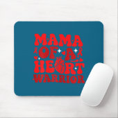 Mama eines Herz-Kriegers CHD-Bewusstsein Herzkrank Mousepad (Mit Mouse)