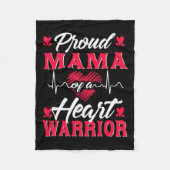 Mama eines Herzkriegers - KD-Bewusstsein Fleecedecke (Vorderseite)