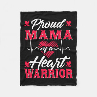 Mama eines Herzkriegers - KD-Bewusstsein Fleecedecke