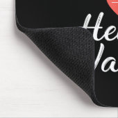 Mama eines Herzkriegers Mousepad (Ecke)