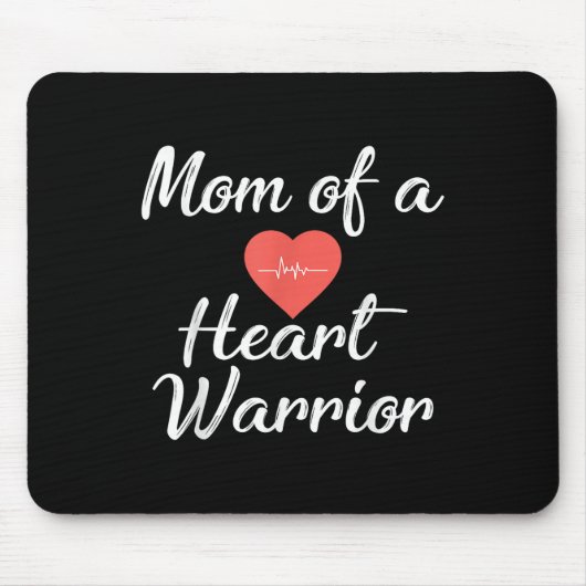 Mama eines Herzkriegers Mousepad (Vorne)