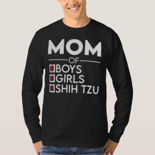 Mama eines jungen Mädchens und eines schicken Tzu T-Shirt