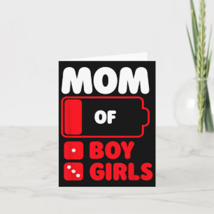 Mama eines Jungen und drei Mädchen Karte