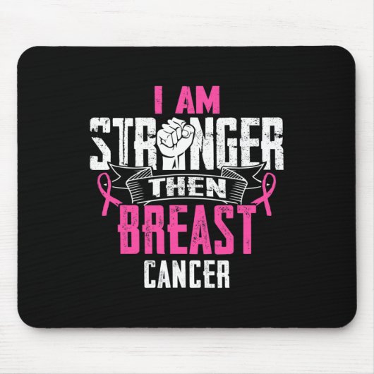 Mama eines kämpferischen Brustkrebses Ribbo Mousepad (Vorne)