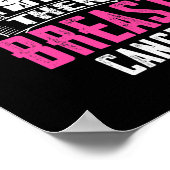 Mama eines kämpferischen Brustkrebses Ribbo Poster (Ecke)