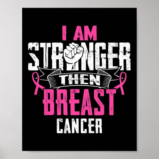 Mama eines kämpferischen Brustkrebses Ribbo Poster (Vorne)