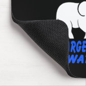 Mama eines Kartäts-Syndrom-Kriegers Mousepad (Ecke)