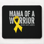 Mama eines Krebserkrankungsribons im Krieg Mousepad (Vorne)