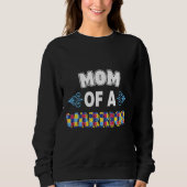 Mama eines Kriegerautismus Sweatshirt (Vorderseite)