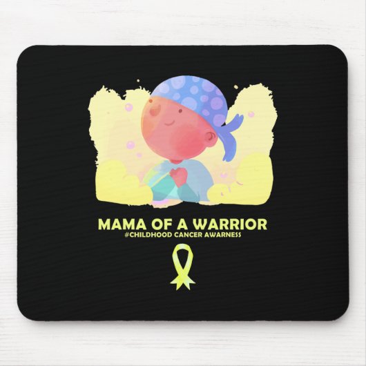 Mama eines kriegerischen Krebsbewusstseins Mousepad (Vorne)