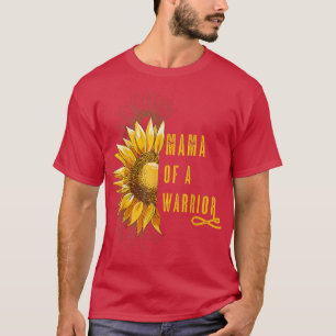 Mama eines Kriegerkrebses, Ribbon Oncolog T-Shirt