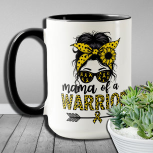 Mama eines Kriegers - Bewusstsein für Kinderkrebs Tasse