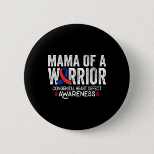 Mama eines Kriegs-KD angeborenen Herzfehlers Button
