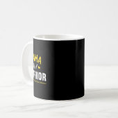 Mama eines Kriegsherochenkrebsbewusstseins Kaffeetasse (Vorderseite Links)