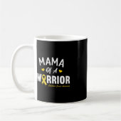 Mama eines Kriegsherochenkrebsbewusstseins Kaffeetasse (Links)