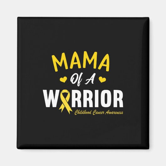Mama eines Kriegsherochenkrebsbewusstseins Magnet (Vorne)