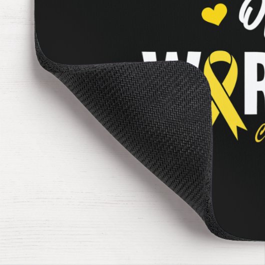 Mama eines Kriegsherochenkrebsbewusstseins Mousepad (Ecke)