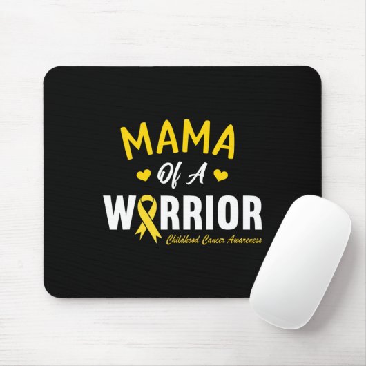 Mama eines Kriegsherochenkrebsbewusstseins Mousepad (Mit Mouse)